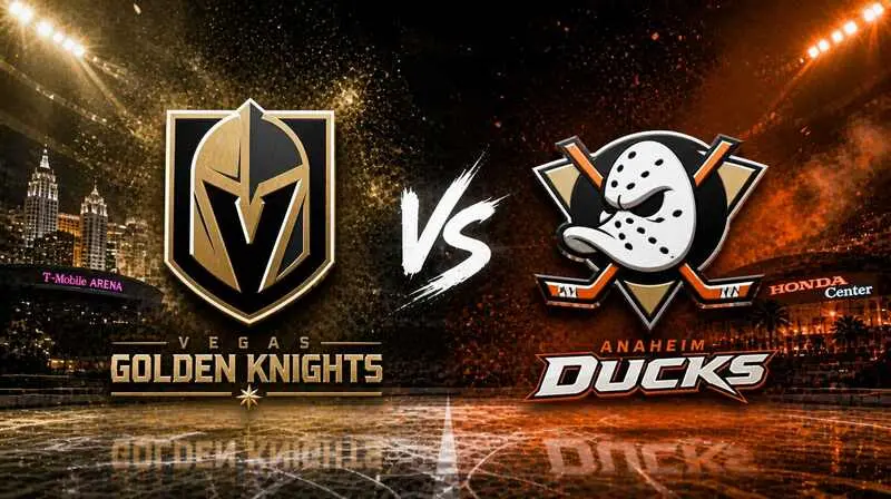 ducks vs golden knights