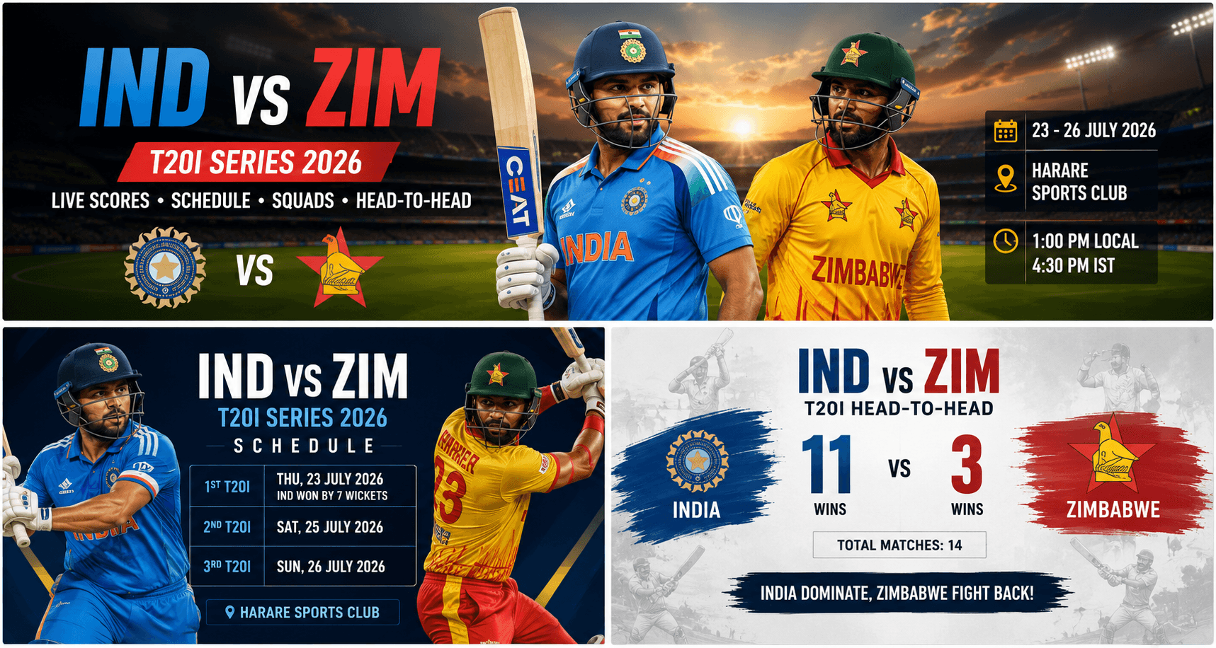 IND vs ZIM