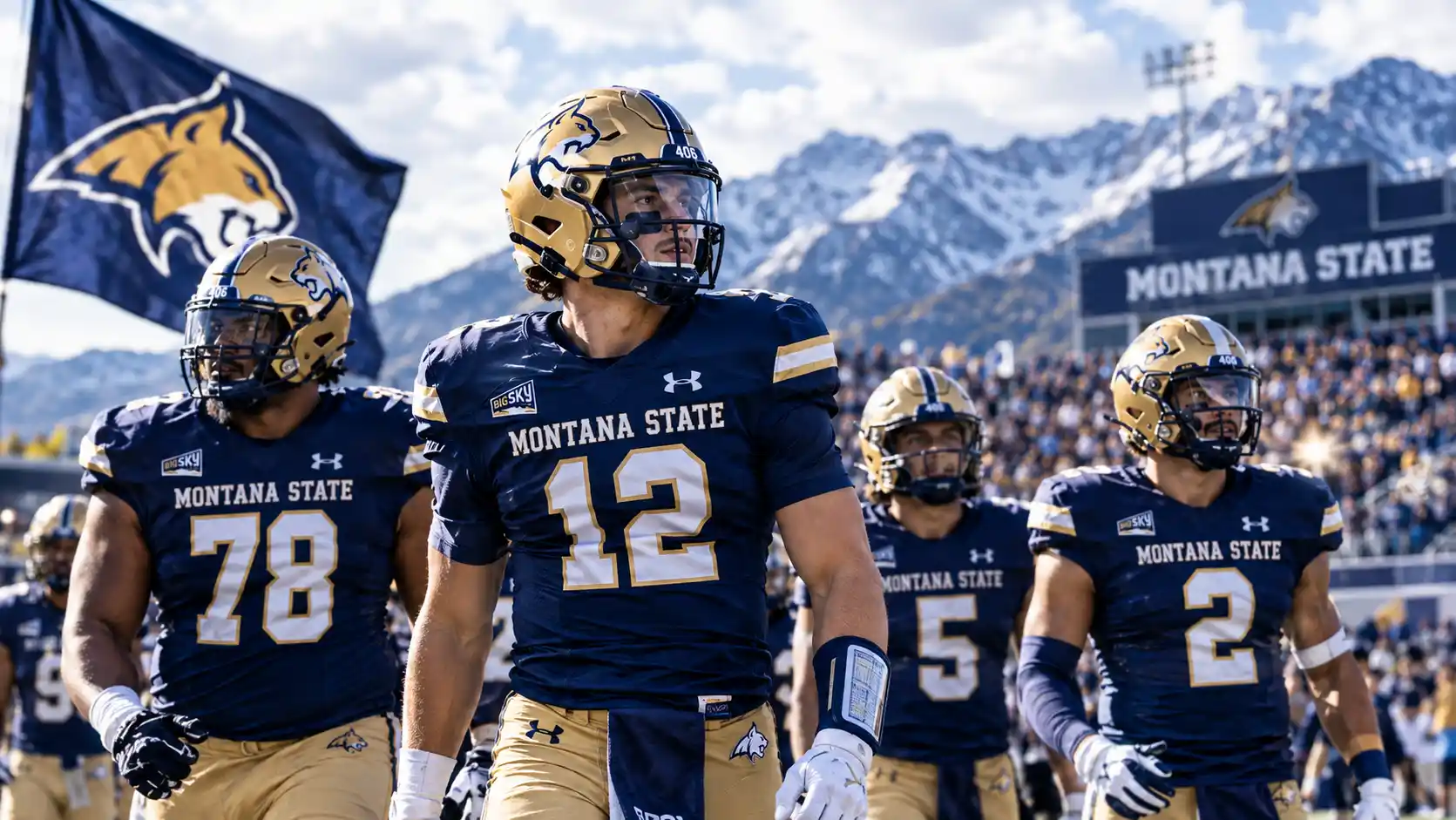 Montana State football players