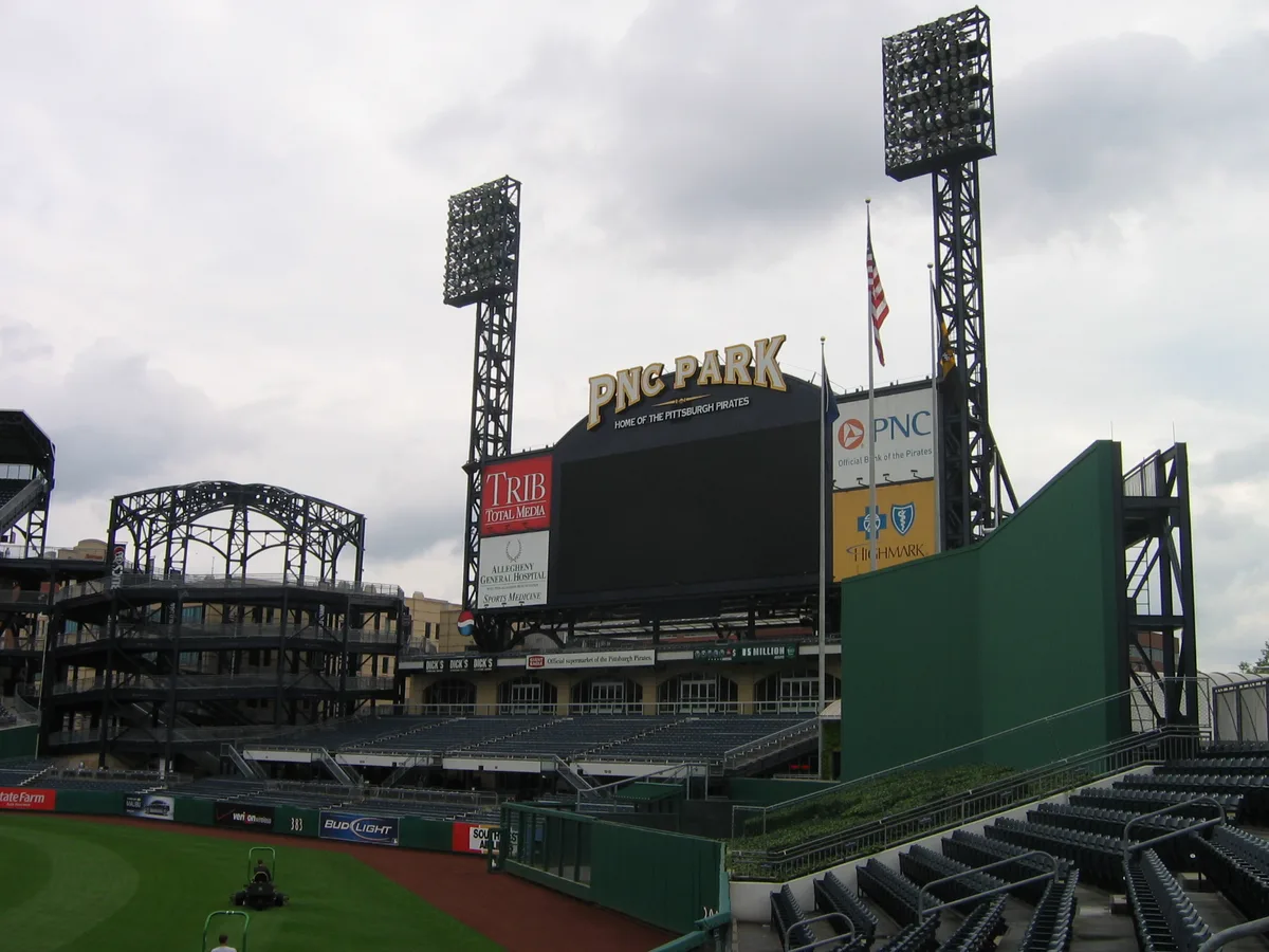 Baseball scoreboard at PNC Park